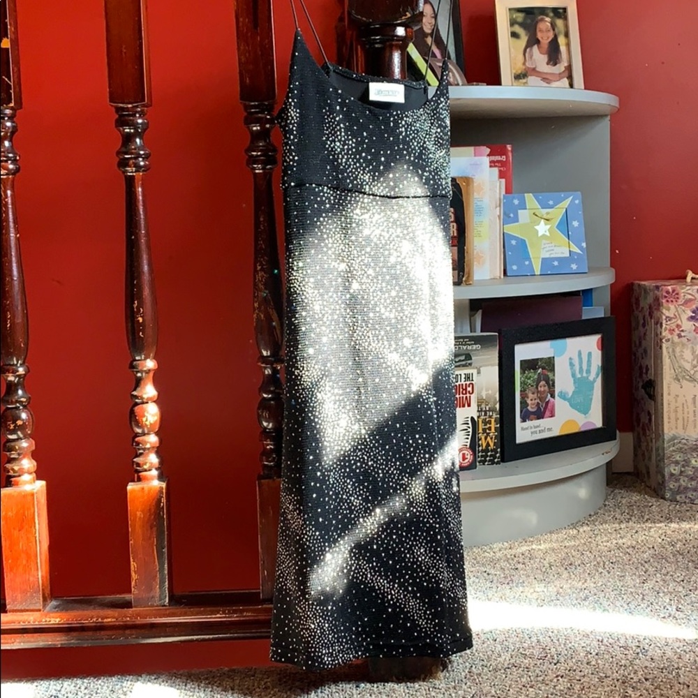 XS/S Black Sequined Vintage Mini Dress